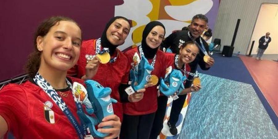 منتخب مصر لسيدات تنس الطاولة يتوج بذهبية الفرق في دورة ألعاب البحر المتوسط - النيل نيوز