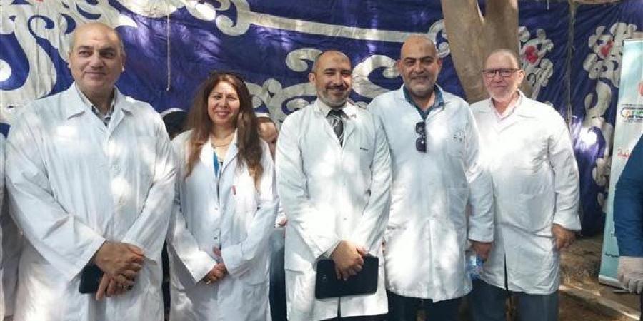 قافلة بيطرية مجانية تفحص مئات الحيوانات والطيور بقرية كفر الصهبي في شبين القناطر - النيل نيوز