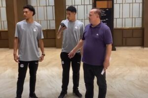 شوقي غريب يرافق جهاد أيمن ورضا بابكر في زيارة لمركز المنتخبات الوطنية