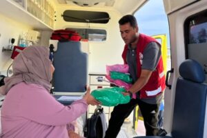 الهلال الأحمر يستقبل المجموعة 89 من الجرحى والمرضى الفلسطينيين
