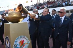 افتتاح أسبوع شباب الجامعات بالمنيا بحضور رئيس جامعة عين شمس ونائبه للتعليم والطلاب