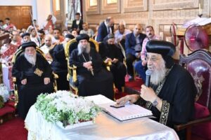 البابا تواضروس يؤكد من كاتدرائية ملوي أهمية بركة الله في حياتنا