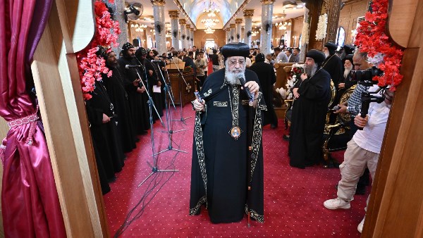 زيارة البابا تواضروس لدير العذراء والملاك ميخائيل بالبهنسا