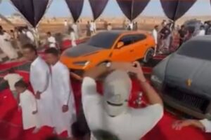 جدل واسع عقب تقديم سيارات فاخرة من بورش ولامبورغيني كهدية لعريس في مطروح